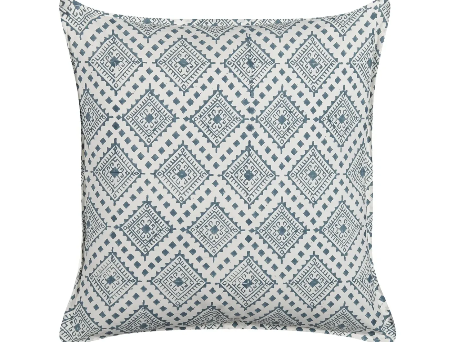 Set di 2 cuscini CORDATA Cotone 45 x 45 cm Blu Trama orientale