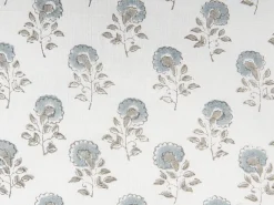 Set di 2 cuscini CORNUS Cotone 45 x 45 cm Blu Trama floreale