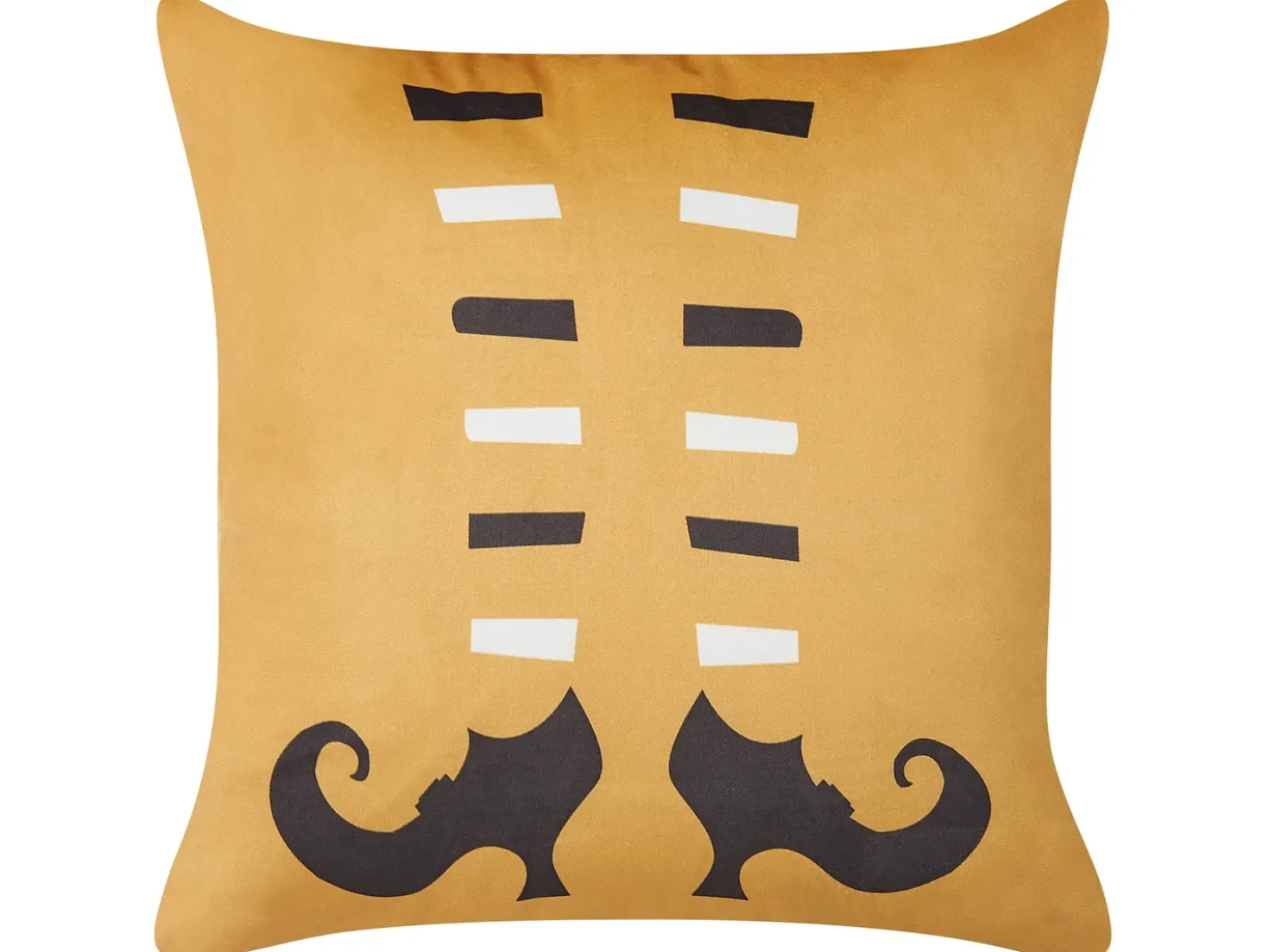 Set di 2 cuscini COVASNA Velluto 45 x 45 cm Arancione Trama astratta