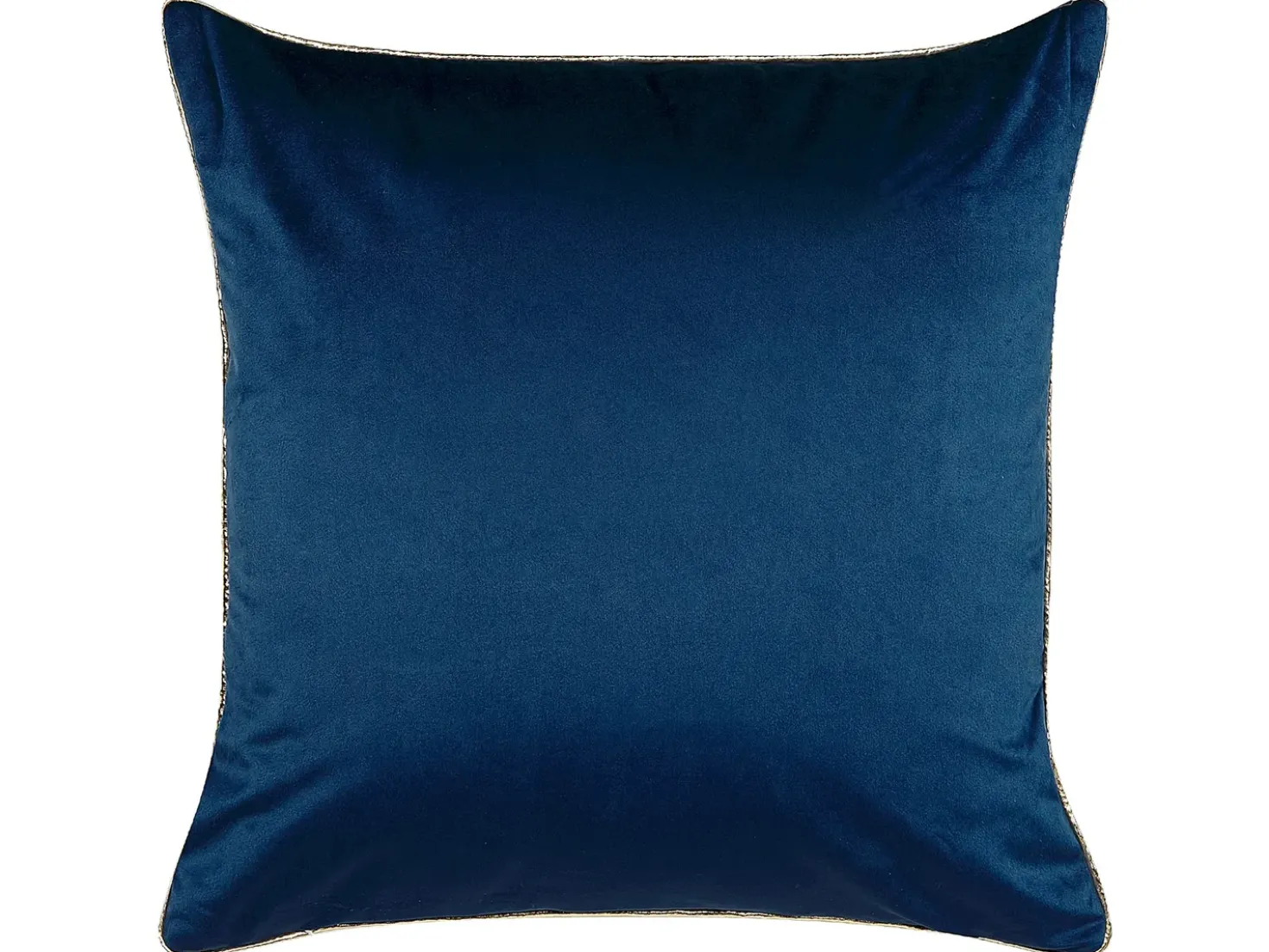 Set di 2 cuscini CROCUS Velluto 45 x 45 cm Blu scuro Trama astratta