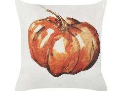 Set di 2 cuscini CURBITA Velluto 45 x 45 cm Beige Trama di piante