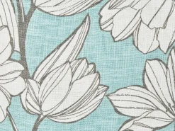 Set di 2 cuscini CYANOTIS Cotone 45 x 45 cm Azzurro Trama floreale