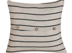 Set di 2 cuscini CYNARA Cotone 43 x 43 cm Beige A strisce