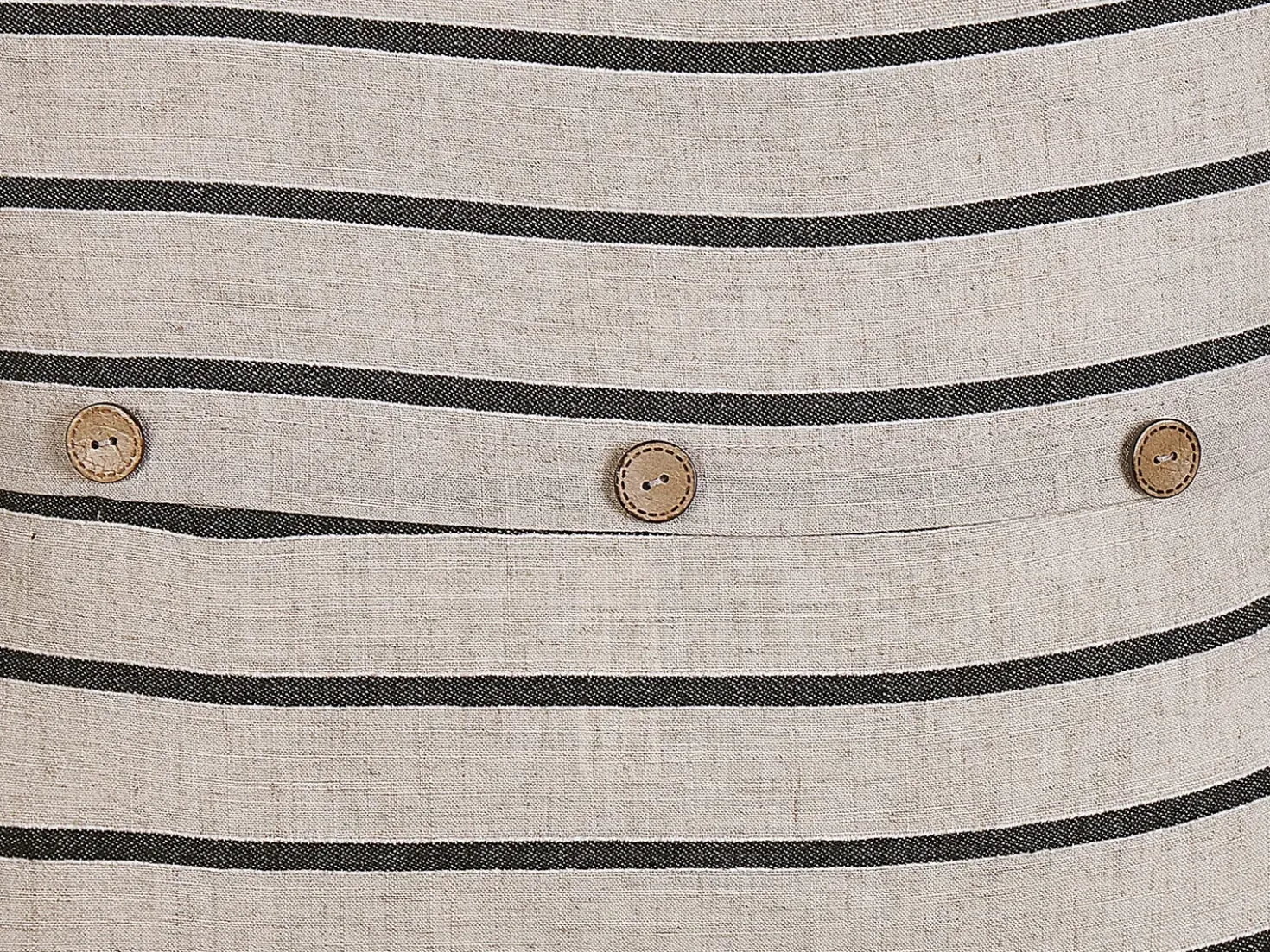 Set di 2 cuscini CYNARA Cotone 43 x 43 cm Beige A strisce