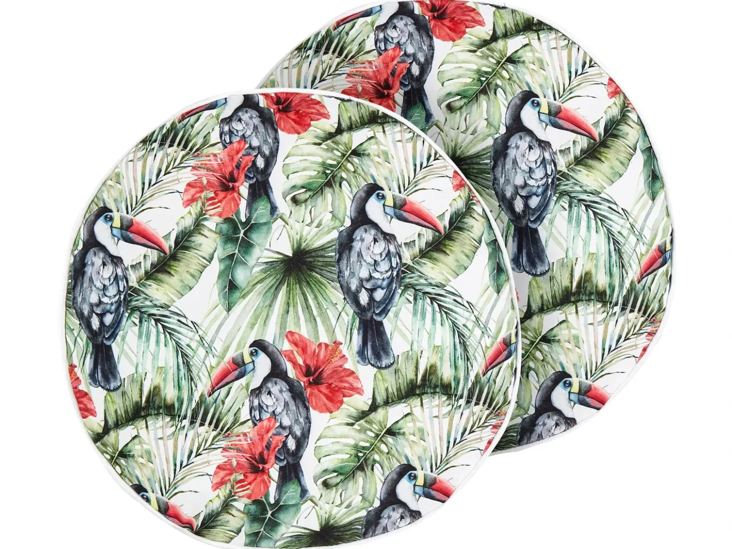 Set di 2 cuscini da esterno MALLARE Trama animale 40 x 40 cm Verde