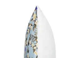 Set di 2 cuscini da esterno VALLORIA Trama floreale 40 x 60 cm Blu