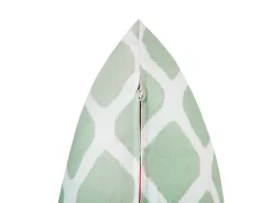 Set di 2 cuscini da esterno KALAMOS Trama geometrica 40 x 70 cm Verde menta