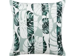 Set di 2 cuscini da esterno TERMINI Trama di piante 45 x 45 cm Verde