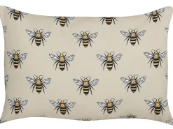 Set di 2 cuscini da esterno CANNETO Trama animale 40 x 60 cm Beige