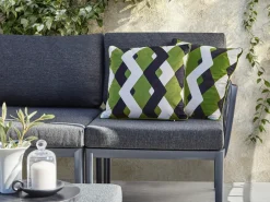 Set di 2 cuscini da esterno SWAY Trama geometrica 45 x 45 cm Multicolore