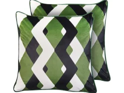 Set di 2 cuscini da esterno SWAY Trama geometrica 45 x 45 cm Multicolore