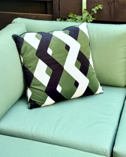 Set di 2 cuscini da esterno SWAY Trama geometrica 45 x 45 cm Multicolore