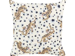 Set di 2 cuscini da esterno ARENZANO Trama animale 45 x 45 cm Beige
