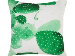 Set di 2 cuscini da esterno OSTINA Trama di piante 45 x 45 cm Verde