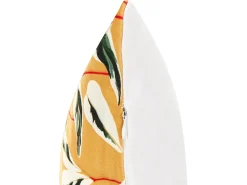 Set di 2 cuscini da esterno TAGGIA Trama di piante 40 x 60 cm Giallo