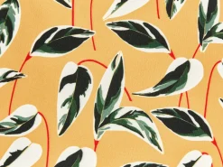 Set di 2 cuscini da esterno TAGGIA Trama di piante 40 x 60 cm Giallo