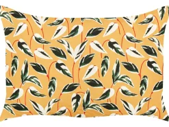 Set di 2 cuscini da esterno TAGGIA Trama di piante 40 x 60 cm Giallo