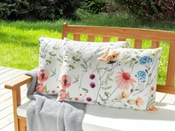 Set di 2 cuscini da esterno MONESI Trama floreale 40 x 60 cm Multicolore