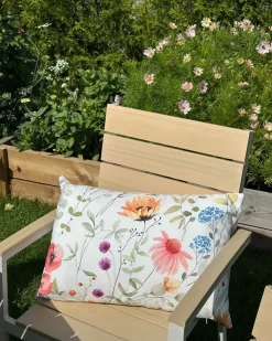 Set di 2 cuscini da esterno MONESI Trama floreale 40 x 60 cm Multicolore