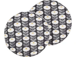 Set di 2 cuscini da esterno VALSORDA Trama geometrica 40 x 40 cm Grigio