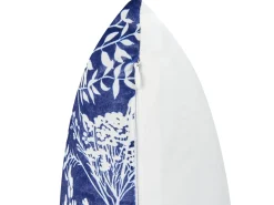 Set di 2 cuscini da esterno GLIMMER Trama di piante 45 x 45 cm Blu