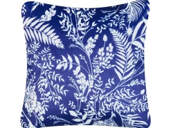 Set di 2 cuscini da esterno GLIMMER Trama di piante 45 x 45 cm Blu