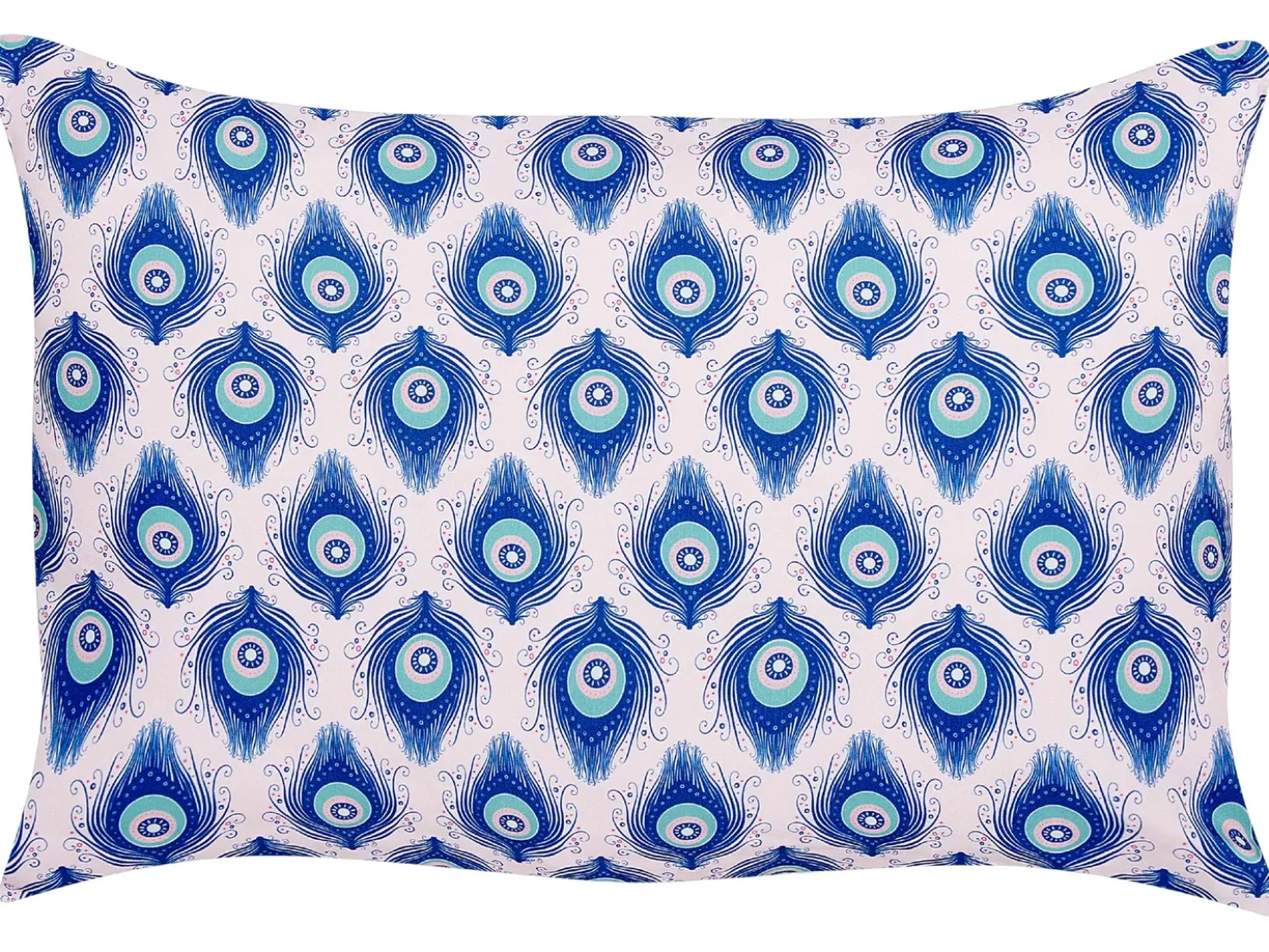 Set di 2 cuscini da esterno CERIANA Trama animale 40 x 60 cm Blu