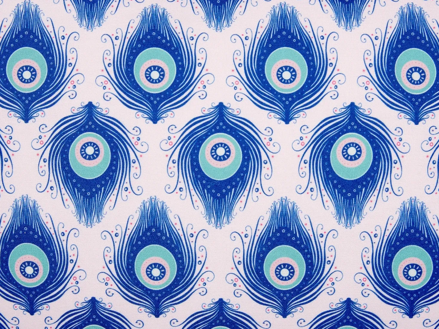 Set di 2 cuscini da esterno CERIANA Trama animale 40 x 60 cm Blu
