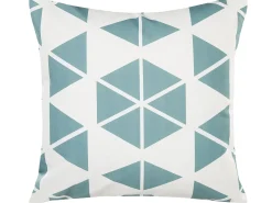 Set di 2 cuscini da esterno RIGOSA Trama geometrica 45 x 45 cm Azzurro