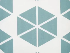 Set di 2 cuscini da esterno RIGOSA Trama geometrica 45 x 45 cm Azzurro