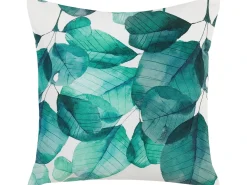 Set di 2 cuscini da esterno TREBBO Trama di piante 45 x 45 cm Foglia di tè