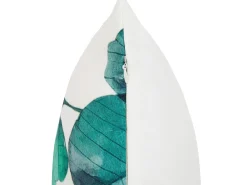 Set di 2 cuscini da esterno TREBBO Trama di piante 45 x 45 cm Foglia di tè
