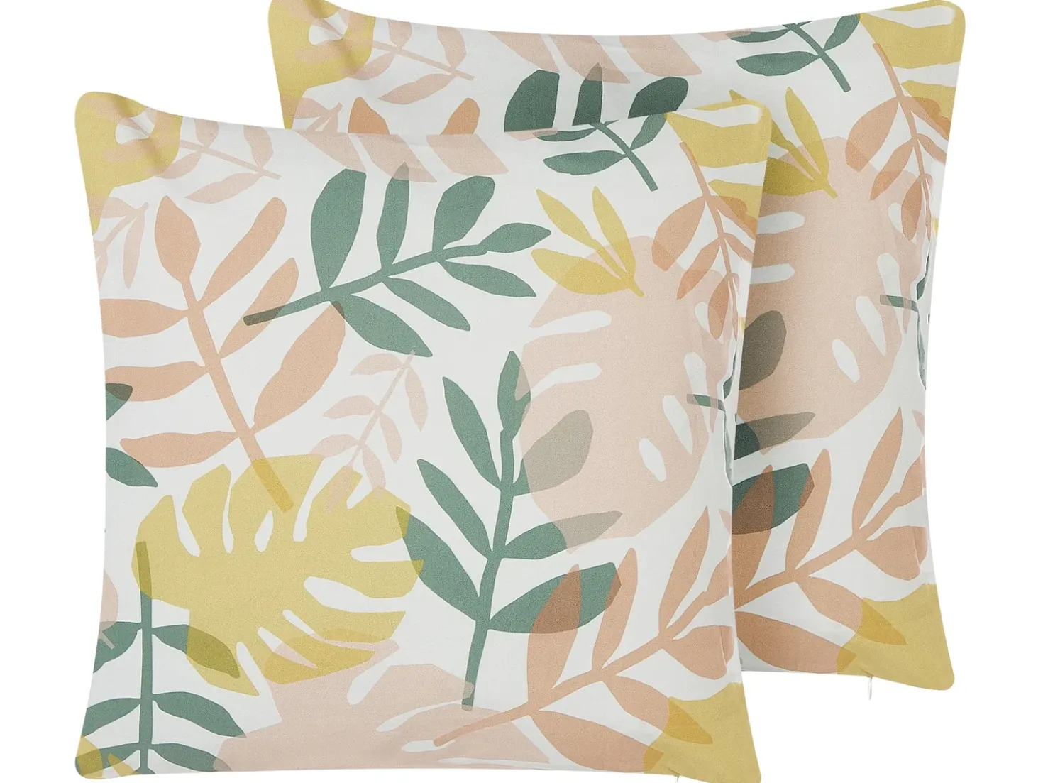Set di 2 cuscini da esterno TEGEA Trama di piante 45 x 45 cm Multicolore