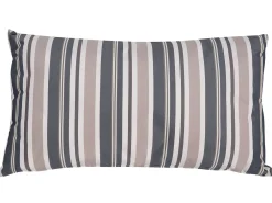 Set di 2 cuscini da esterno KASTOS A strisce 40 x 70 cm Tortora