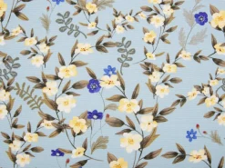 Set di 2 cuscini da esterno VALLORIA Trama floreale 45 x 45 cm Blu