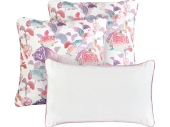 Set di 3 cuscini da esterno VIVID Trama floreale Multicolore
