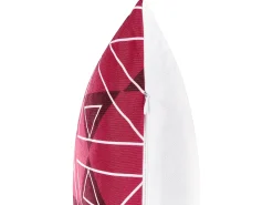 Set di 2 cuscini da esterno MEZZANO Trama geometrica 45 x 45 cm Rosa