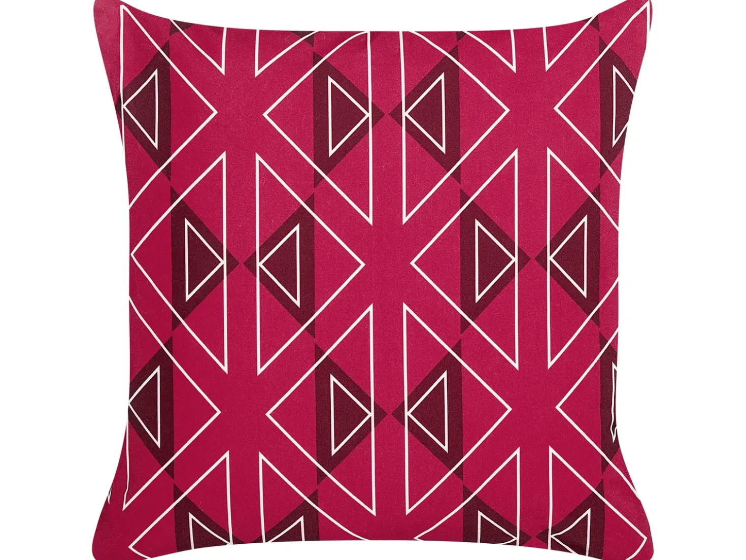 Set di 2 cuscini da esterno MEZZANO Trama geometrica 45 x 45 cm Rosa