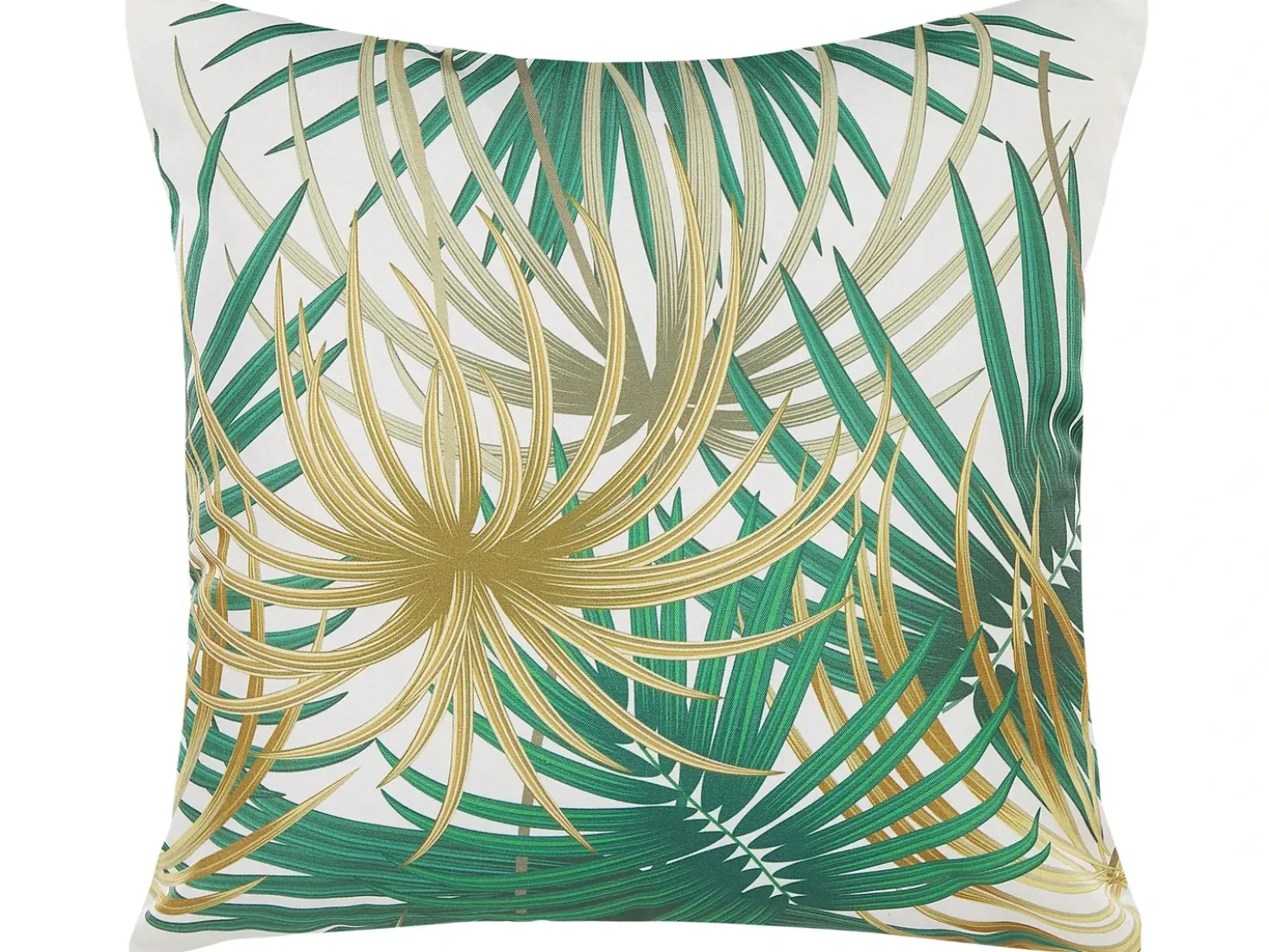 Set di 2 cuscini da esterno GAIANA Trama di piante 45 x 45 cm Verde