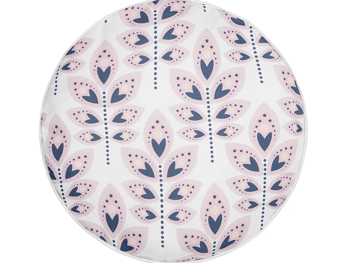 Set di 2 cuscini da esterno TORRETTA Trama di piante 40 x 40 cm Bianco sporco