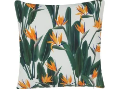 Set di 2 cuscini da esterno TSOTYLI Trama floreale 45 x 45 cm Verde