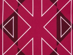 Set di 2 cuscini da esterno MEZZANO Trama geometrica 40 x 40 cm Rosa