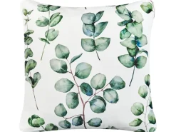 Set di 2 cuscini da esterno BOSQUE Trama di piante 45 x 45 cm Verde