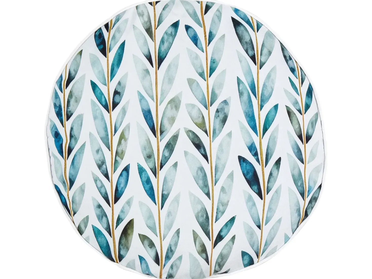 Set di 2 cuscini da esterno LOANO Trama di piante 40 x 40 cm Verde