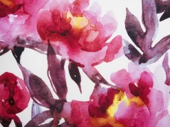 Set di 2 cuscini da esterno LANROSSO Trama floreale 40 x 40 cm Rosa