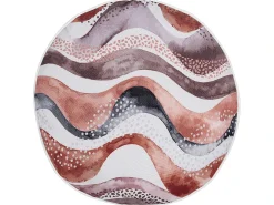 Set di 2 cuscini da esterno SEBORGA Trama astratta 40 x 40 cm Marrone