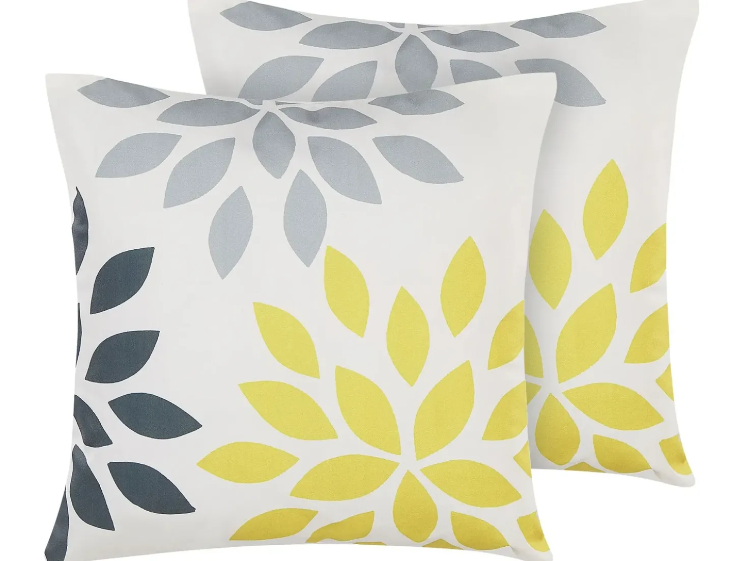 Set di 2 cuscini da esterno RIALE Trama floreale 45 x 45 cm Multicolore