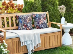 Set di 2 cuscini da esterno CASTELARO Trama floreale 45 x 45 cm Multicolore