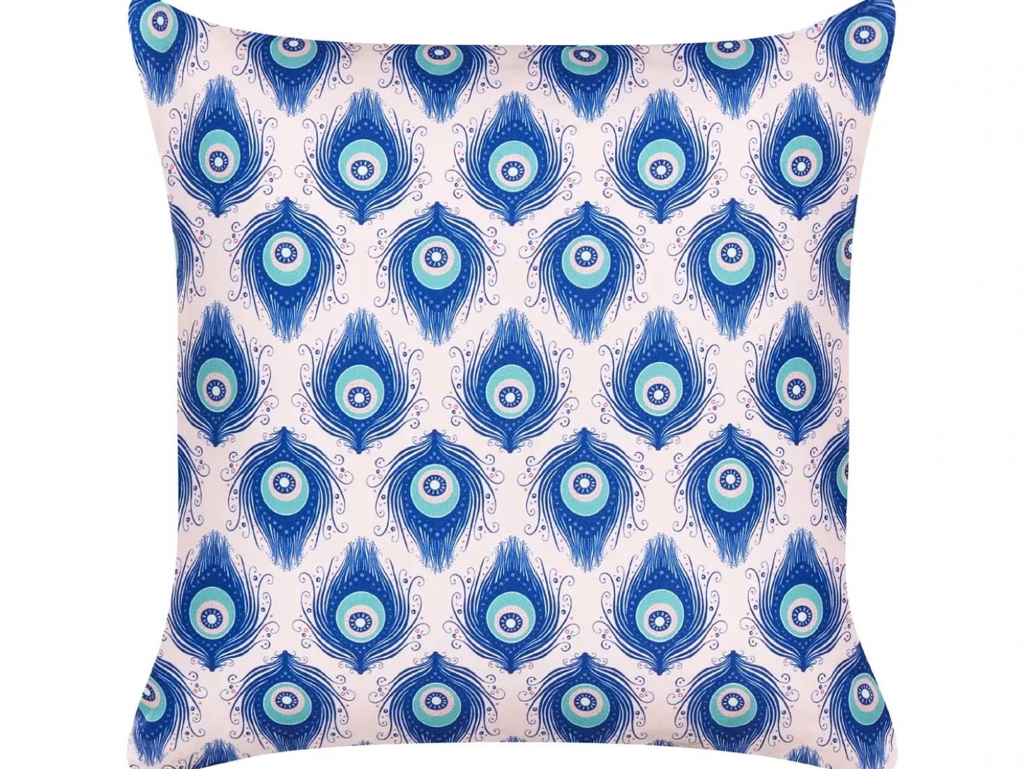 Set di 2 cuscini da esterno CERIANA Trama animale 45 x 45 cm Blu