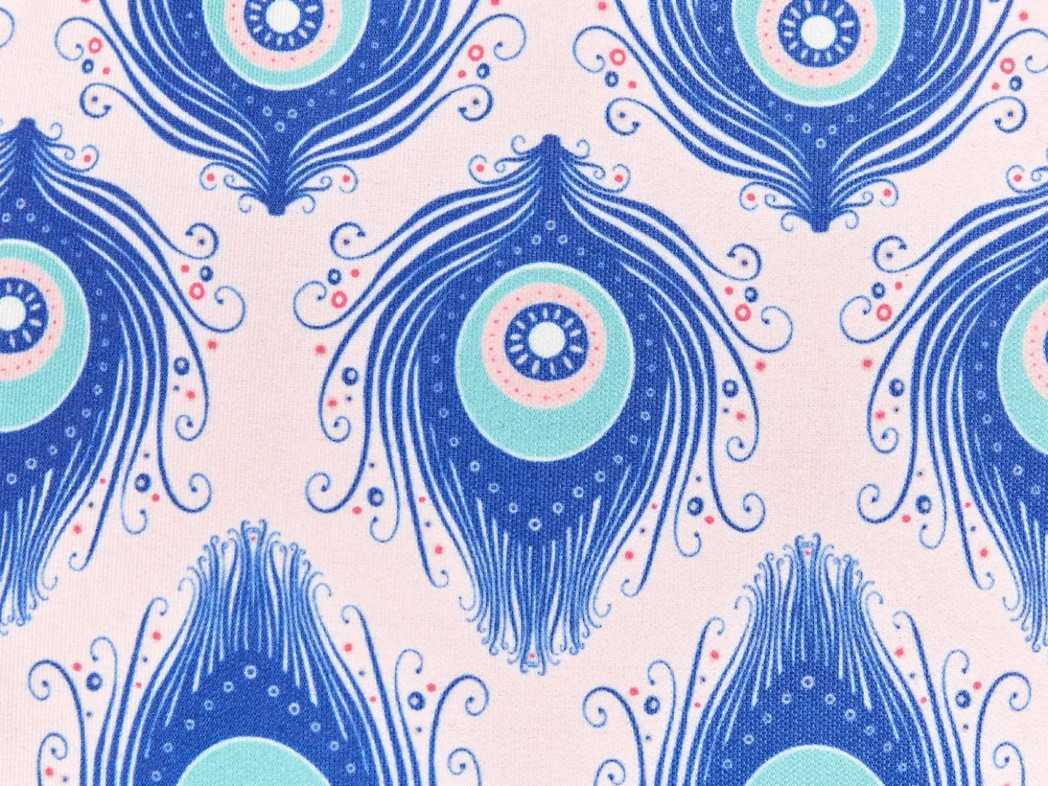 Set di 2 cuscini da esterno CERIANA Trama animale 45 x 45 cm Blu